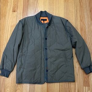 Rag & Bone Olive Quilted Utility Jacket